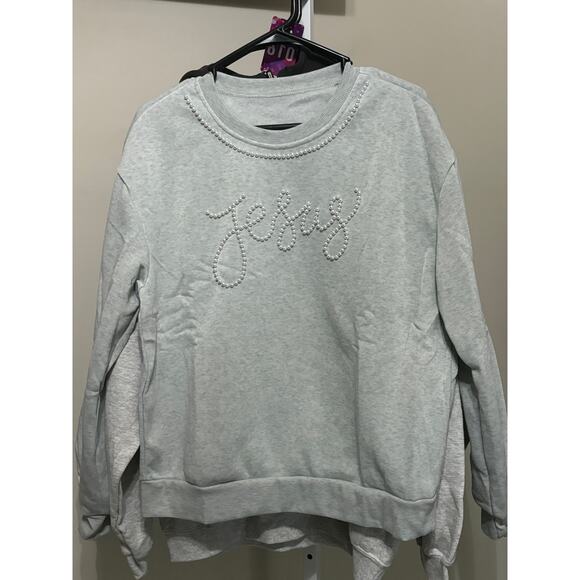 New “Jesus” in beaded detail CrewNeck - Picture 2 of 4